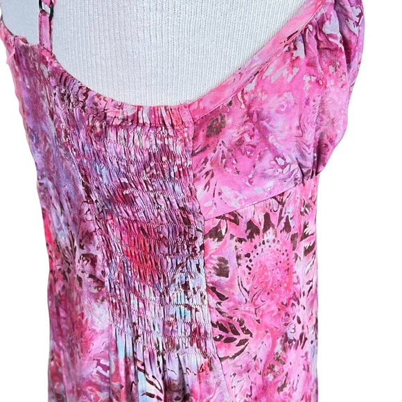 Sandbar Batik Maxi Dress With High Slit In Front & Built In Skirt Beneat… - Picture 11 of 13